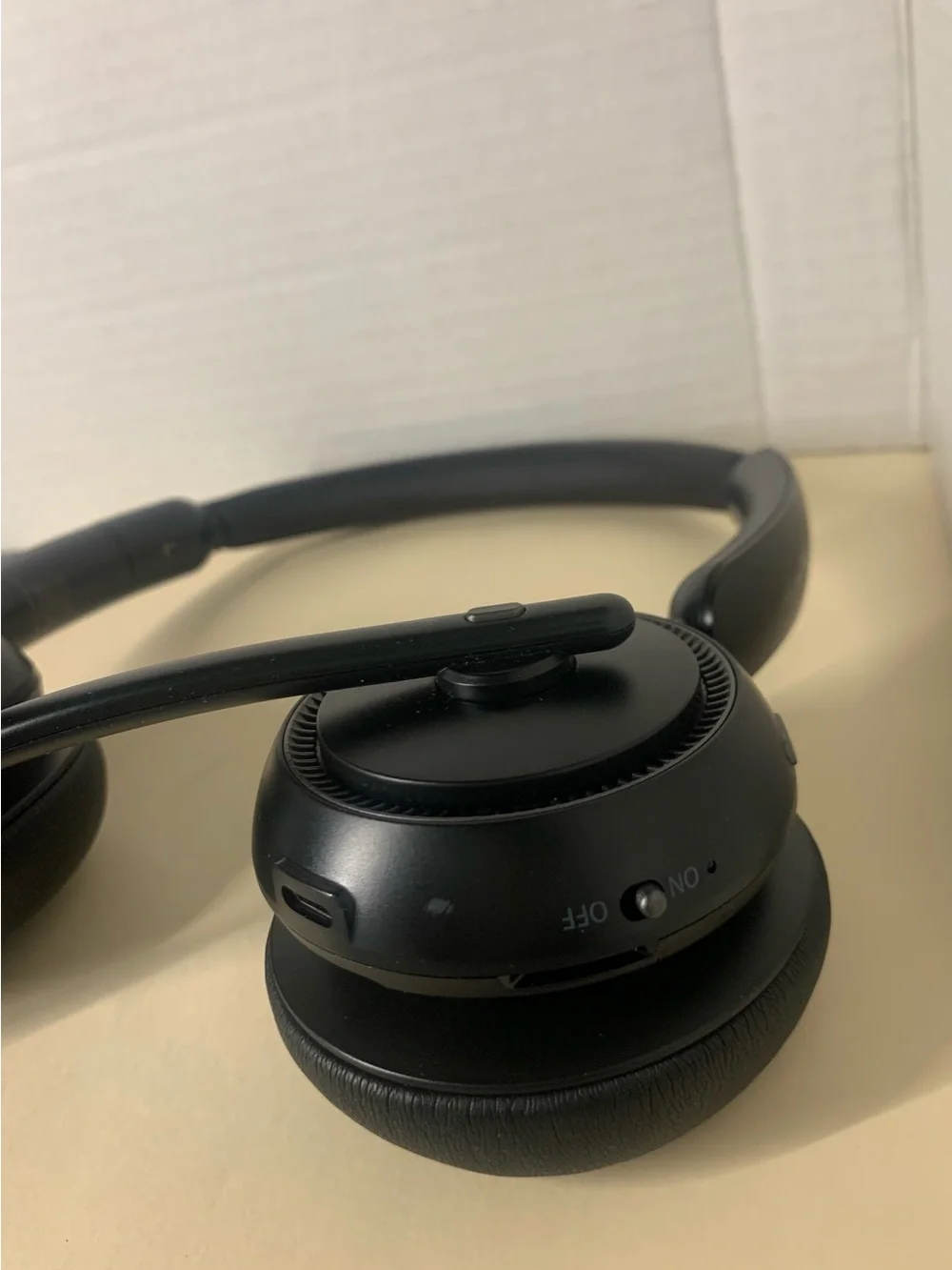 Wireless Over-Ear Headset with Boom Mic - Black